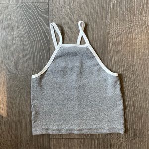 Zara Grey Cropped Tank